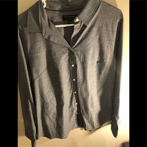 Gray Banana Republic Button Down